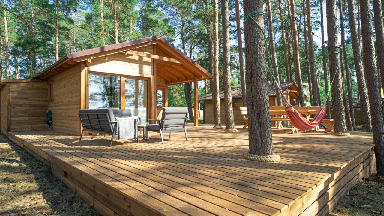 Sloneczny Domek Borsk Nr 2 I 15 - Nad Samym Jeziorem W Pierwszej Linii Luaran gambar